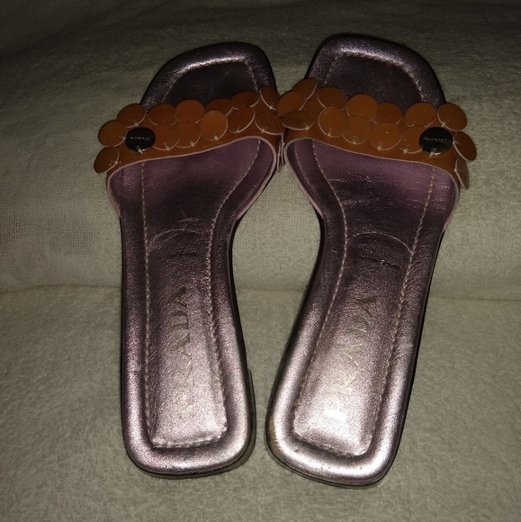 Prada leather sequins mules. 35.5 - Picture 2 of 11